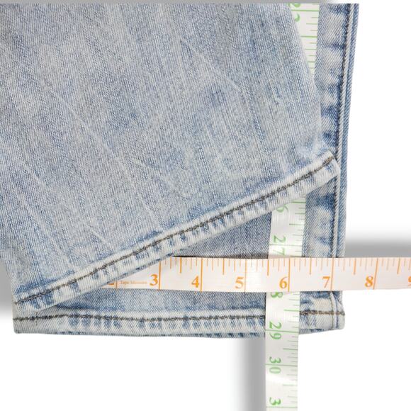 American Eagle Relaxed Straight Light Wash Core Flex Faded Denim Jeans 28x29 - Picture 11 of 11